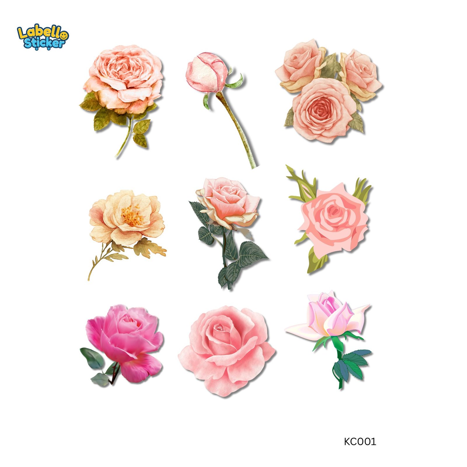 elegant rose rustic rose kiss cut stickers | floral stickers for scrapbooking & planners elegant rose rustic rose kiss cut stickers | floral stickers for scrapbooking & planners