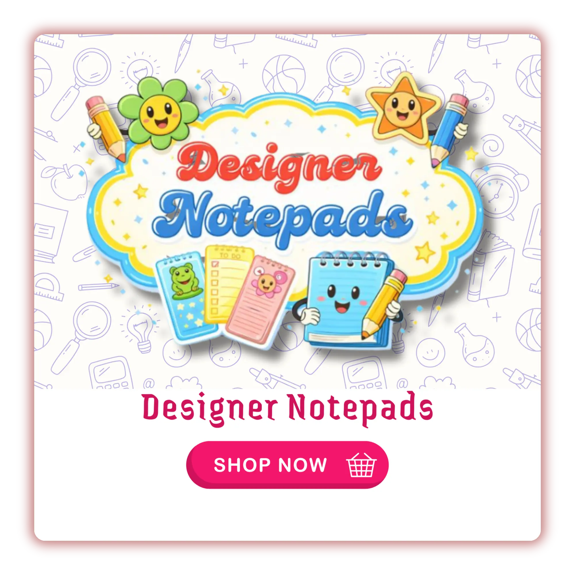designer notepads